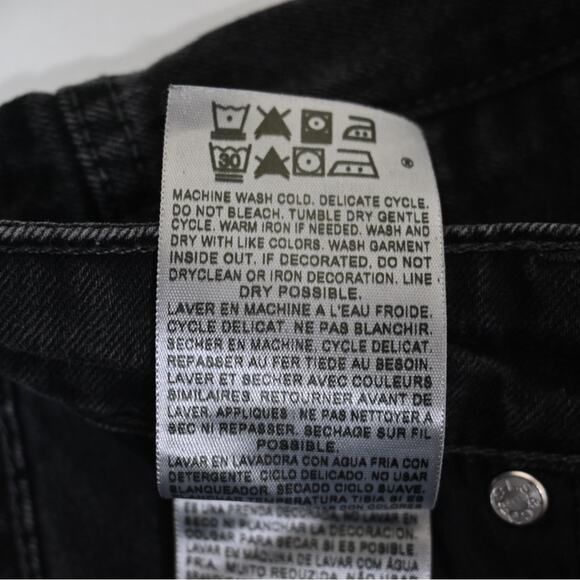 Levi's Womens 4 Medium Mid Rise Skinny Jean in Faded Black - Picture 11 of 11